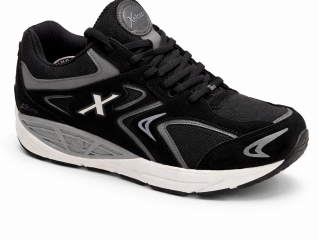 נעלי אקסלרו xelero- גברים, דגם "מטריקס", זמש -צבע שחור לבן