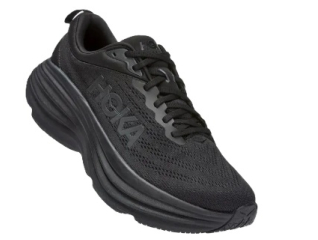נעלי הוקה לריצה לגברים שחור Hoka Bondi 8 XWide