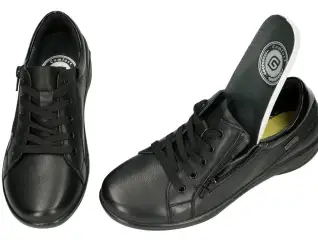 נעלי גרונוולד נשים רוכסן צד שחור G-comfort