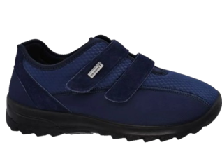 נעלי פישר לנשים צבע כחול - נעליים טיפוליות עם סגירת סקוצ'ים  