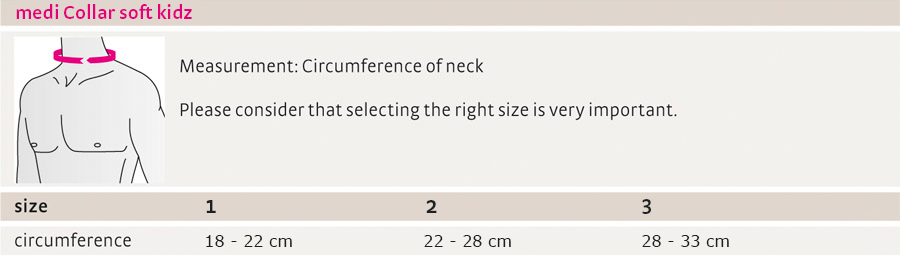 צווארון רך לילדים medi Collar soft kidz צווארון רך לילדים medi Collar soft kidz